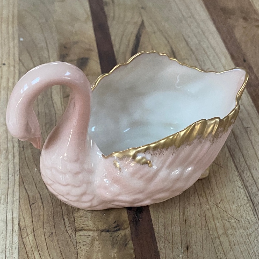Lenox Blush and Gold Swan Figurine